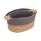 Seville Classics 3-Piece Natural Water Hyacinth and Rope Handwoven Basket Set